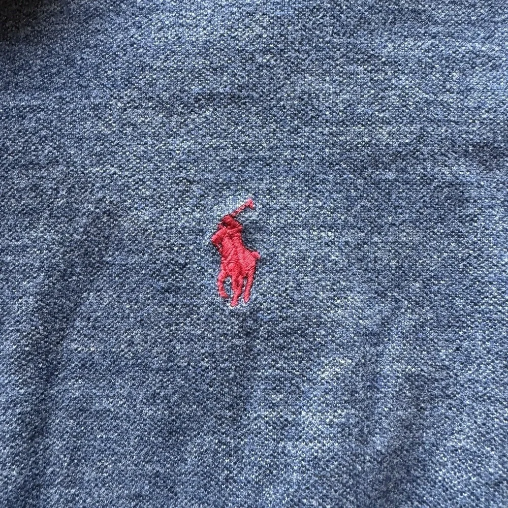 Ralph Lauren Polo‎ Shirt Mens 3XB Blue Red Pony Golf Casual Short Sleeve Preppy